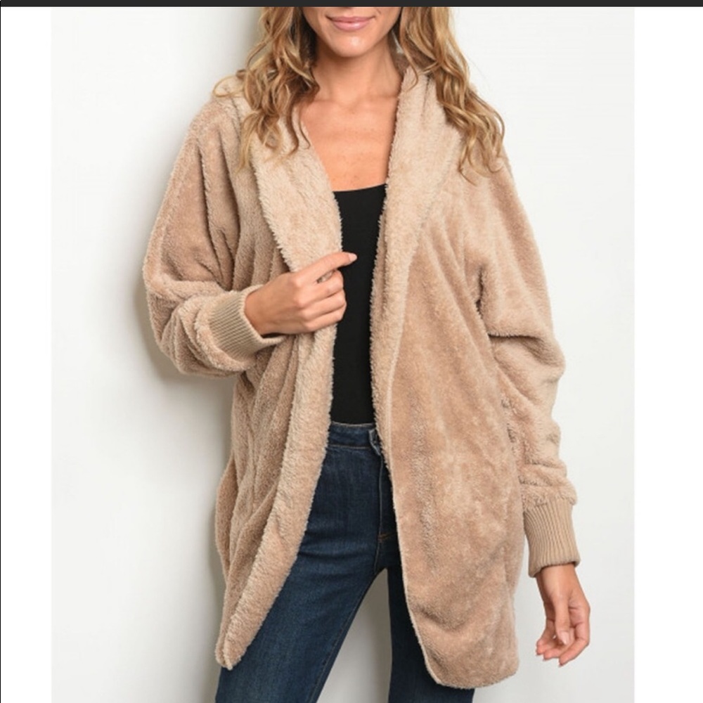 LAST ONE ๐ FAUX FUR SHERPA JACKET - Picture 2 of 4